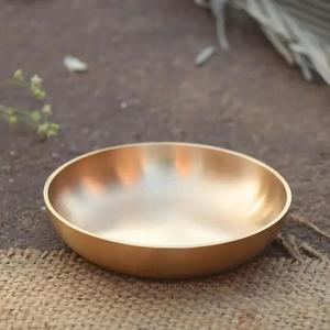 Ensemble de cuisine en laiton ensemble de dîner Kansa pour la maison hôtel vaisselle de table utiliser dernier ensemble de dîner en laiton bol et cuillère différents et vaisselle - Product Image 2