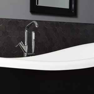 Bañera Romanza Blanca y Negra de Estilo Clásico, Colección de Bañeras Elegantes - Product Image 4