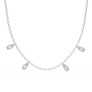 Collar de Diamantes Cultivados en Laboratorio de Oro de 18K para Mujer, Hermoso Accesorio - Product Image 6