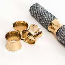 New Latest Creative Brass Napkin Ring Tabletop Decor Use Wholesale Price Brass Napkin Ring Holder at Competitive Prices - Product Image 6