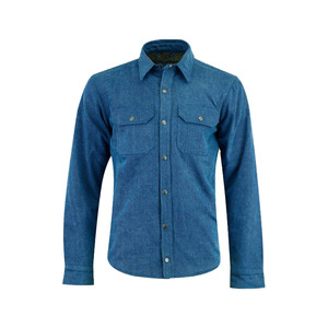 Camisa de Verano de Mezclilla Blindada de Manga Larga para Hombre, Diseño 2024, Ligera y Transpirable, para Motociclismo y Automovilismo, OEM ODM - Product Image 5