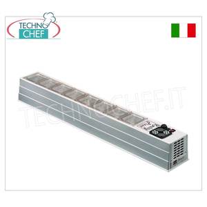 Vitrine de comptoir en ABS 1720x230mm, équipement de réfrigération pour cuisine commerciale, réfrigérée - Product Image 1