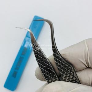2025 nouveauté pince à épiler en acier inoxydable de précision Extensions de cils durables parfait volume spécial pince à cils - Product Image 5
