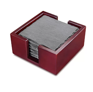 Handmade Natural <b>Wooden</b> Coasters Square Shape <b>Placemats</b> Cup Coasters Personal Drinks Display for Commercial Use for Restaurants - Product Image 6