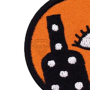 Patchs à coudre en tissu sergé léger de qualité supérieure Offre Spéciale de conception brodée personnalisée pour l'utilisation de chapeau patchs brodés - Product Image 5