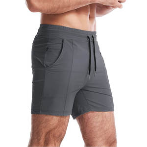 Pantalones Cortos Deportivos Casuales de Lona Sólida para Hombre, con Cordón Ajustable, Transpirables y de Secado Rápido para Entrenamiento Físico - Product Image 4