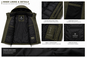OEM Autumn Solid Zipper Hooded <b>Utility</b> Windbreaker <b>Men's</b> Long <b>Jacket</b> Waterproof Breathable Outdoor Casual OEM Service - Product Image 3