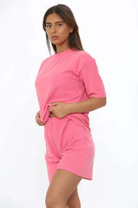 <b>Women</b> Two Piece <b>Set</b> Summer <b>T</b>-<b>Shirt</b> <b>and</b> <b>Short</b> <b>Sets</b> With Cotton Fabric <b>Women</b> <b>Shorts</b> <b>Set</b> For Online Sale - Product Image 3
