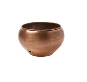 Nouveau design de pot de bobine de tuyau d'incendie en cuivre antique tuyau de jardinière en métal élégant pour l'arrosage du jardin et l'utilisation extérieure décorative - Product Image 4