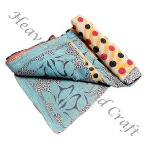 Kantha <b>Quilt</b> Gudari Kantha <b>Quilt</b> Gudari Hot Selling Wholesale Gold Supplier GD2088 <b>Handmade</b> Kantha <b>Quilt</b> Cotton Printed Indian - Product Image 1