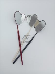 ด้ามจับกระจกสำหรับต่อขนตารูปหัวใจทำจากสเตนเลสสตีลน้ำหนักเบามีสีกำหนดเองได้ - Product Image 6
