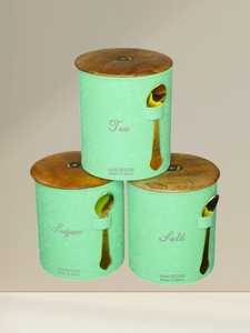 ชุดกระปุกน้ำตาล 3 ใบ ฝาปิดสวยงาม ผลิตจากวัสดุเป็นมิตรกับสิ่งแวดล้อม เหมาะสำหรับใช้ในบ้าน โรงแรม ครัวเรือน ร้านอาหาร ราคาขายส่ง - Product Image 6