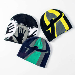 Gorro de punto cálido Unisex, gorro a granel acogedor de Color sólido para hombres y mujeres, venta al por mayor con etiqueta de impresión de soplo personalizada para viajes - Product Image 5