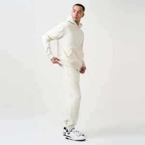 ชุดวอร์มสองชิ้นสำหรับผู้ชายชุดวอร์มแบบสวมหัวเสื้อไม่มีปกพิมพ์โลโก้แบบวินเทจ - Product Image 4