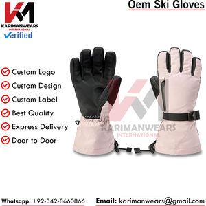 Mitaines de ski en cuir de qualité supérieure, durables, chaudes, classiques, gants de neige pour le ski, le snowboard, l'alpinisme, les aventures en plein air en hiver - Product Image 6