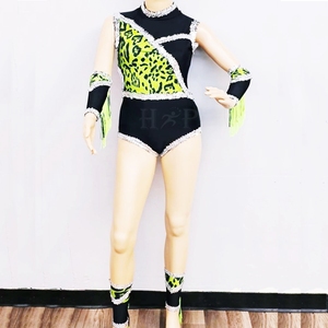 Uniformes de Majorette personalizados, tira de cebra negra, Ropa de baile con flecos para chicas bonitas, trajes de baile, fabricante de uniformes Majorette - Product Image 4