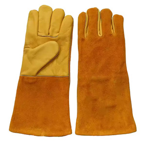 Guantes de Soldadura de Cuero Vacuno Resistentes al Fuego con Logotipo Personalizado Salva Leather / Guantes de Soldador de Protección Contra Impactos y Calor - Product Image 4