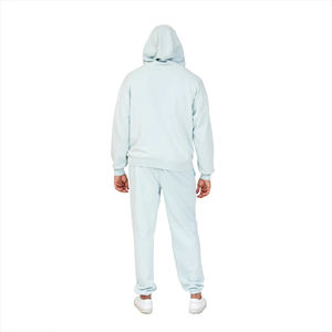 Streetwear à imprimé logo bouffant personnalisé jogging surdimensionné vintage deux pièces survêtement délavé à l'acide pour hommes - Product Image 5