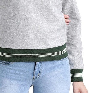 Sudadera de cuello redondo de mujer de lana de algodón con logotipo bordado personalizado 2025 para mujer - Product Image 5