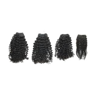 Extensiones de cabello humano vietnamita, cabello rizado Virgen sin procesar con cutícula, 3 paquetes y cierre, venta al por mayor - Product Image 3