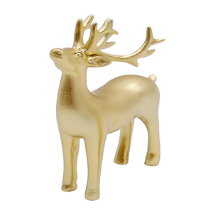 Élégant ensemble de figurines de cerf en laiton Design complexe Collection Home Decor Statue Vintage animaux Figures ornements de table - Product Image 3