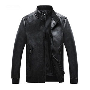 แจ็กเก็ตหนังสีทึบแจ็กเก็ตหนังสำหรับฤดูหนาวสไตล์ใหม่ - Product Image 3