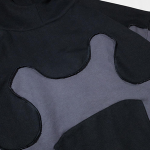 Personalizado de los hombres de doble capa Reversible Zip Plaid recortada Boxy Hoodie chaqueta XL tamaño sólido forrado ácido lavado ropa fabricantes - Product Image 4