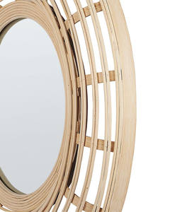Miroir mural rond en rotin naturel design sud-ouest respectueux de l'environnement fait à la main au Vietnam pour la décoration de la maison - Product Image 3
