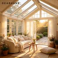 Véranda pliante autoportante sur mesure avec unité de vitrage isolant thermiquement pour la rénovation de patio, conception professionnelle
