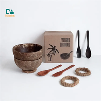 Duurzame, natuurlijke, herbruikbare, gegraveerde fruitschaalset van hout met bamboe lepel, gratis sample, magnetronbestendig voor EU groothandel