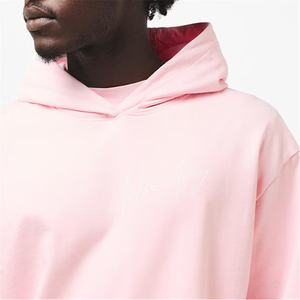 Sweat à capuche en coton de haute qualité pour la conception personnalisée Sweat à capuche unisexe sans fermeture éclair Sweat à capuche de couleur unie pour hommes - Product Image 6