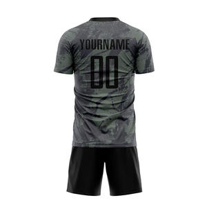 ชุดเสื้อฟุตบอลสำหรับผู้ชายชุดเสื้อฟุตบอลผ้าโพลีเอสเตอร์100% เสื้อฟุตบอลดีไซน์สร้างสรรค์ - Product Image 4