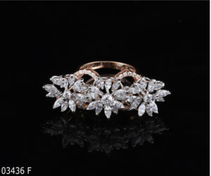 Anillo de Compromiso de Diamante Cultivado en Laboratorio con Diseño Floral, Estilo Silvestre, para Mujer, Oro Sólido de 14k, Certificado, Moderno, para Fiesta de Compromiso - Product Image 5