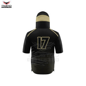 Men's Custom Logo Design Short Sleeve <b>Gym</b> <b>Hoodies</b> Athletic Fit Workout Wear for Winter - Product Image 3