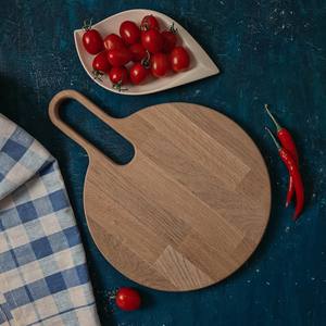 Planche à découper en chêne classique avec poignée, planche de service en bois D30 cm, planche à découper en chêne avec poignée, - Product Image 4