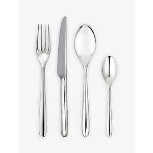 Juego de cubiertos de metal pulido de lujo que ofrece un brillo elegante, construcción duradera y resistente, perfecto para cenas elegantes. - Product Image 3