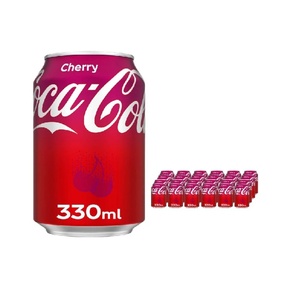 Boisson gazeuse Coca-Cola Cherry Classic la plus vendue, canette de 330 ml, boisson gazeuse sucrée pour la distribution en gros - Product Image 1