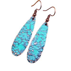 Mai 2025 mode hiver noël festivals boucles d'oreilles bijoux en laiton martelé or patine gravé cercle longue robe noire bijoux - Product Image 1