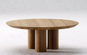 โต๊ะกาแฟทรงกลม KALATRI ทำจากไม้ ทันสมัย เป็นมิตรกับสิ่งแวดล้อม ผลิตด้วยมือ ทนทาน น้ำหนักเบา เหมาะสำหรับตกแต่งบ้าน ใช้ภายในอาคาร - Product Image 2