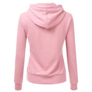 Derniers modèles de sweats à capuche streetwear en coton polaire à manches longues pour femmes avec logo personnalisé avec logo sur les manches - Product Image 4