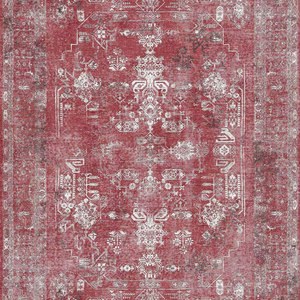 Alfombra Jacquard Adiva de 48 Pulgadas, Alfombra Turca de Gaziantep, Hecha a Máquina, Lavable, con Reverso de Poliéster, Diseño Liso, Pelo Corto, Tejida para el Hogar, Venta al por Mayor - Product Image 1