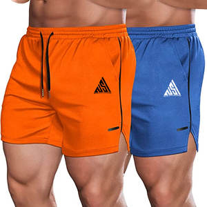 Pantalones cortos transpirables sueltos con cordón de color sólido para hombre para verano, Playa y deportes, pantalones cortos de nailon - Product Image 4