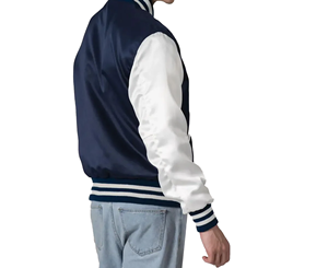 Chaqueta universitaria bordada personalizada para hombre para Chicago para Bulls Logo Crocheted Heart Pattern Cierre de cremallera Sports Legacy Wear - Product Image 4