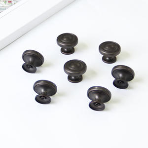 Contemporary Durable Zinc Eco-Friendly Round Cabinet <b>Knob</b> <b>Drawer</b> <b>Pull</b> Handle with Easy Installation for Office Building - Product Image 3