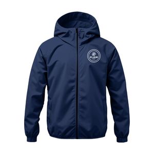 <b>Waterproof</b> Breathable With <b>Packable</b> Hood Running Rain <b>Mens</b> Windbreaker Zipper <b>Jacket</b> - Product Image 4