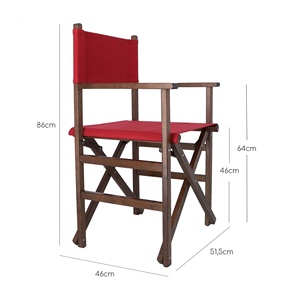 เก้าอี้ผู้บริหาร WELL HOME โครงไม้วอลนัท ผ้าแคนวาสสีเบอร์กันดี 51x46x86 ซม. - Product Image 3