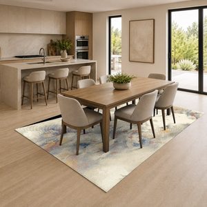 <b>RUGS</b> DEPOT LXDP-0247 Wholesale Multicolor Neutral Bohemian <b>Tribal</b> Digital Printed Machine Washable Chenille Area <b>Rug</b> Non Slip - Product Image 4
