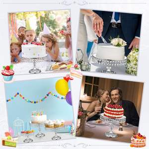 Juego de Soportes para Tartas de Metal Ecológicos de Primera Calidad para Celebraciones de Bodas, Eleva Tartas y Postres de Forma Hermosa y Memorables - Product Image 5