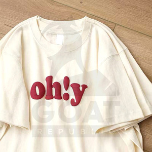 เสื้อยืดผู้ชายผ้าคอตตอน 100% หนานุ่ม พิมพ์ลายพัฟฟ์ แบบสั่งทำพิเศษ เป็นมิตรกับสิ่งแวดล้อม ระบายอากาศได้ดี แห้งเร็ว ทรงหลวมไหล่ตก ไซส์ใหญ่ - Product Image 2