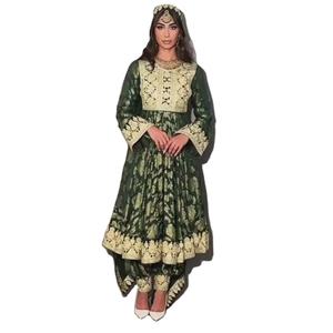 Vestido Tradicional Kuchi de Afganistán/Pakistán, Qj Impex, Venta al por Mayor, Encaje Kochi de Excelente Calidad, Estilo Tribal Étnico Vintage - Product Image 1